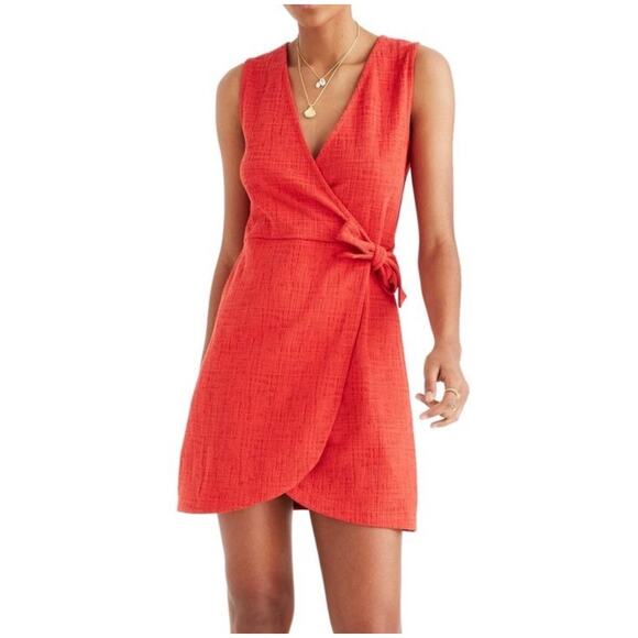 Madewell Dresses & Skirts - Madewell Texture & Thread Short-Sleeve Side-Tie Dress